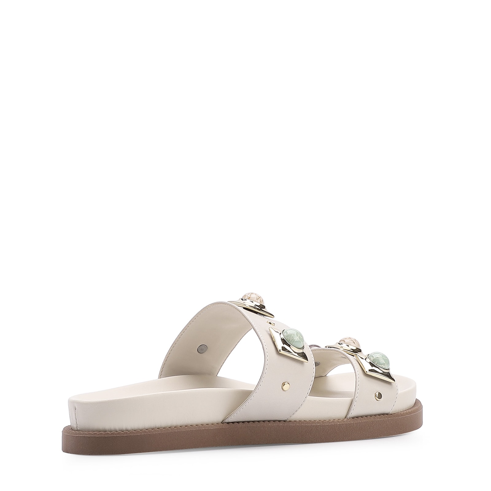 Papete Couro Off White