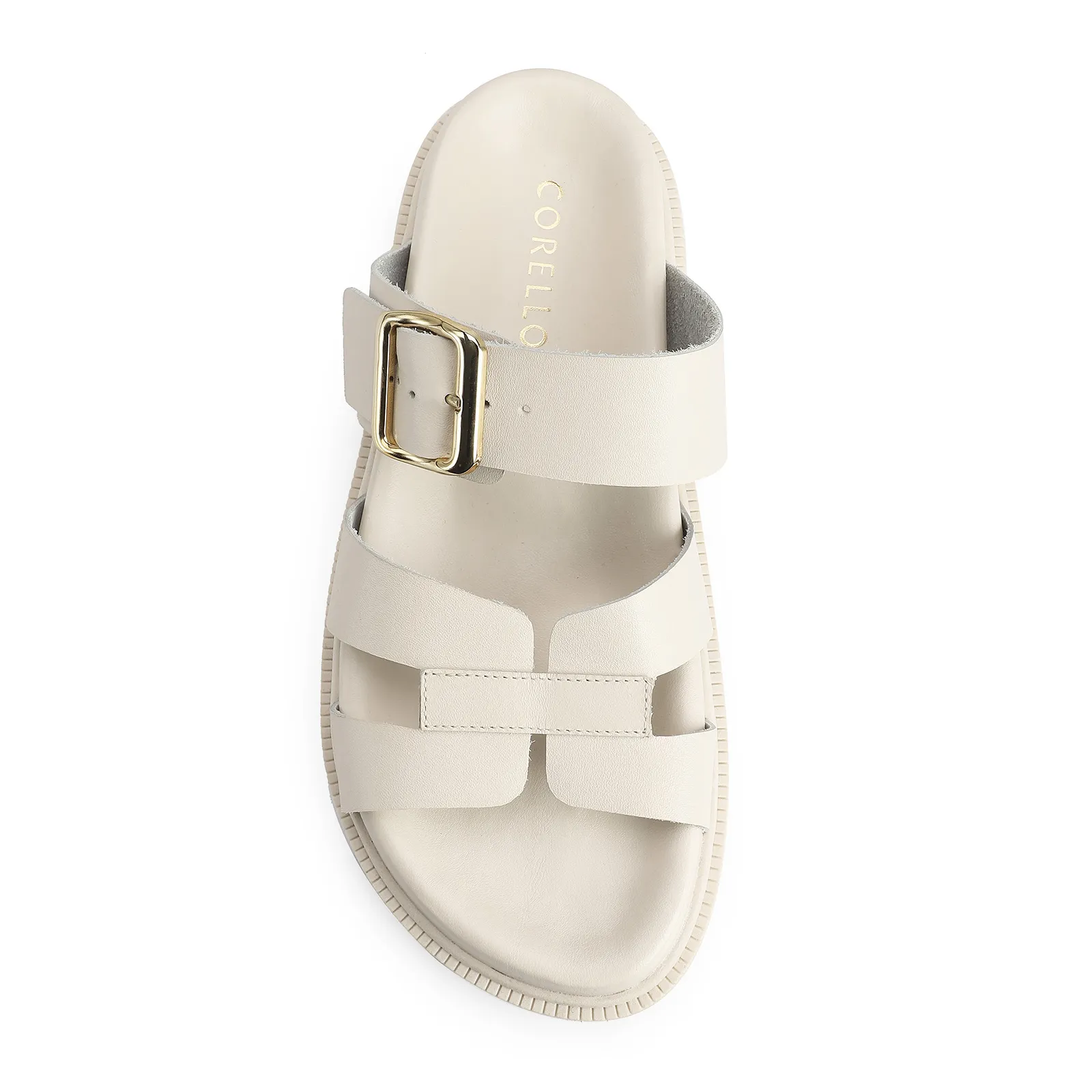 Papete Couro Off White