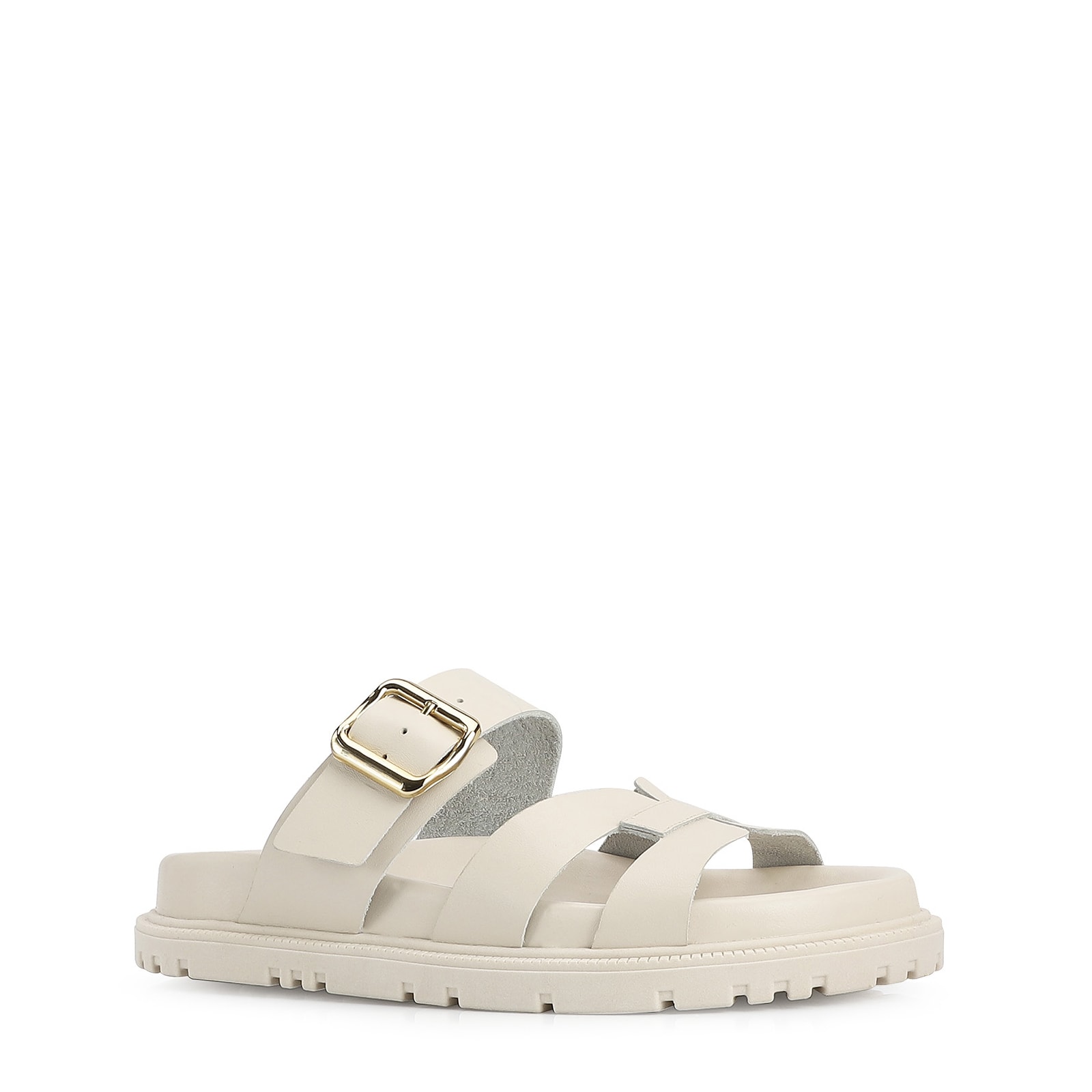 Papete Couro Off White