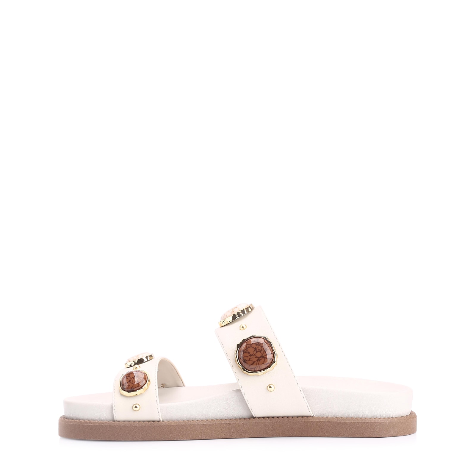 Papete Couro Off White