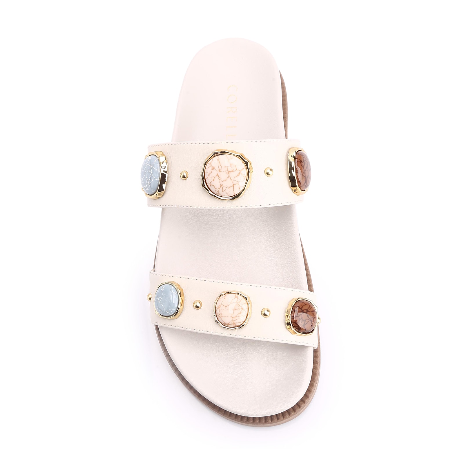 Papete Couro Off White