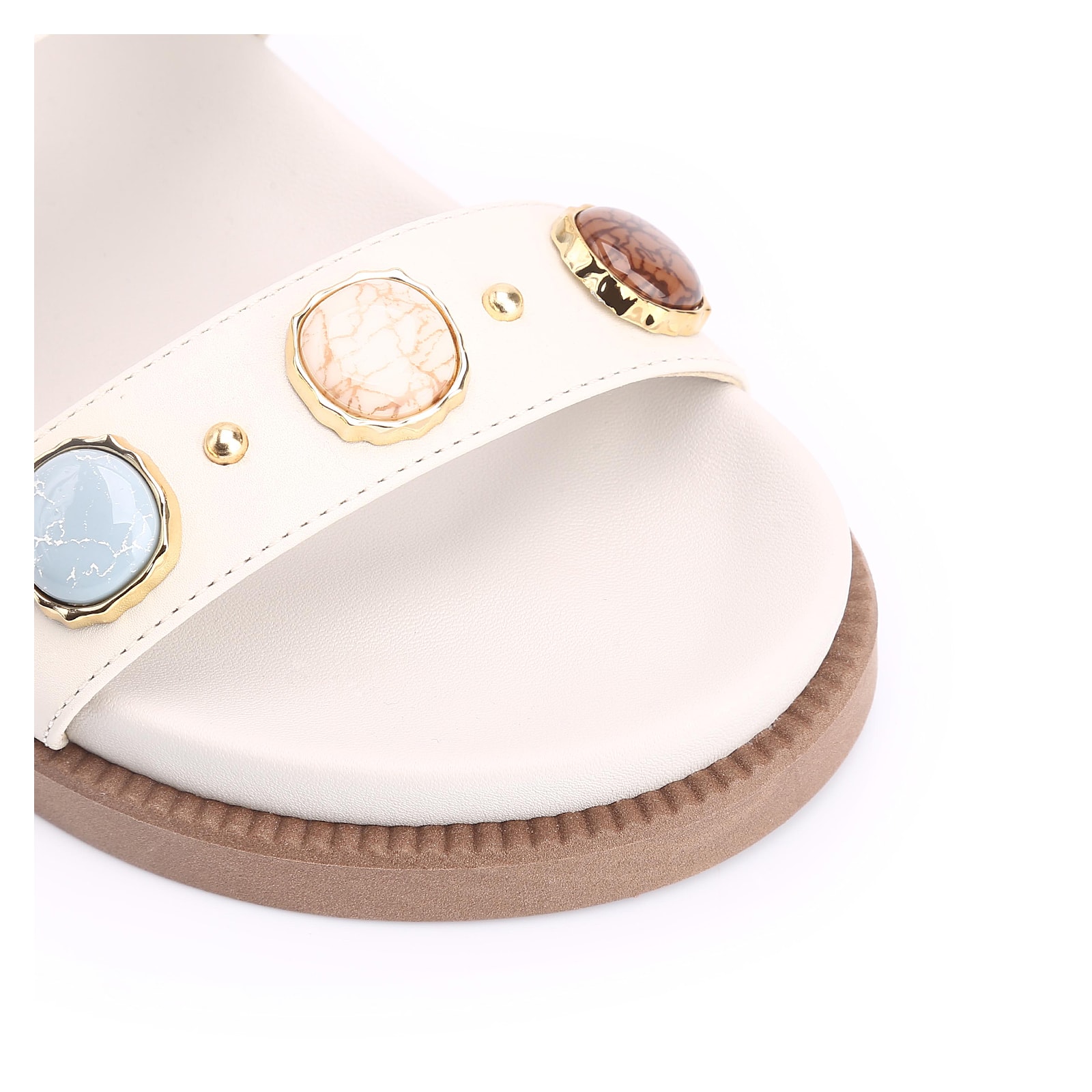 Papete Couro Off White