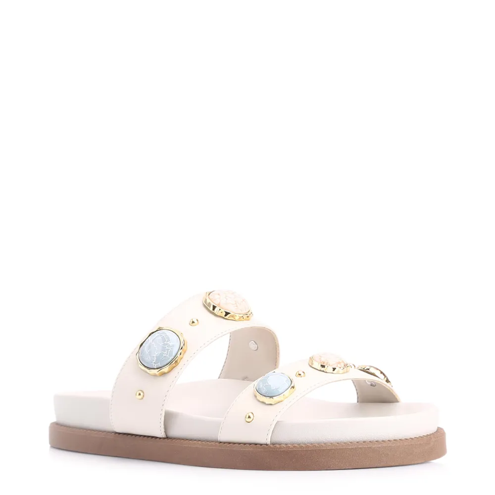 Papete Couro Off White