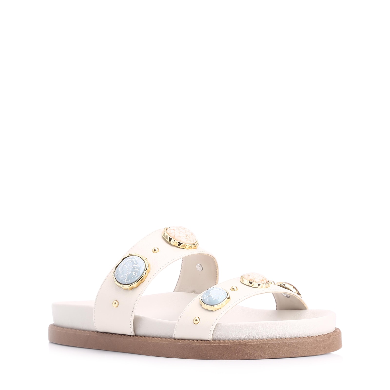 Papete Couro Off White