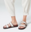 Papete Couro Off White/Marrom - imagem 2