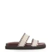 Papete Couro Off White/Marrom - imagem 3