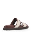 Papete Couro Off White/Marrom - imagem 4
