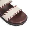 Papete Couro Off White/Marrom - imagem 7