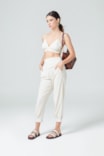 Papete Couro Off White/Marrom - imagem 8