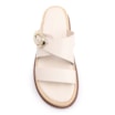 Papete Couro Off White/Ráfia Natural - imagem 4