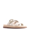 Papete Couro Off White/Ráfia Natural - imagem 1