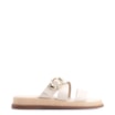 Papete Couro Off White/Ráfia Natural - imagem 2