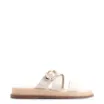 Papete Couro Off White/Ráfia Natural - imagem 2
