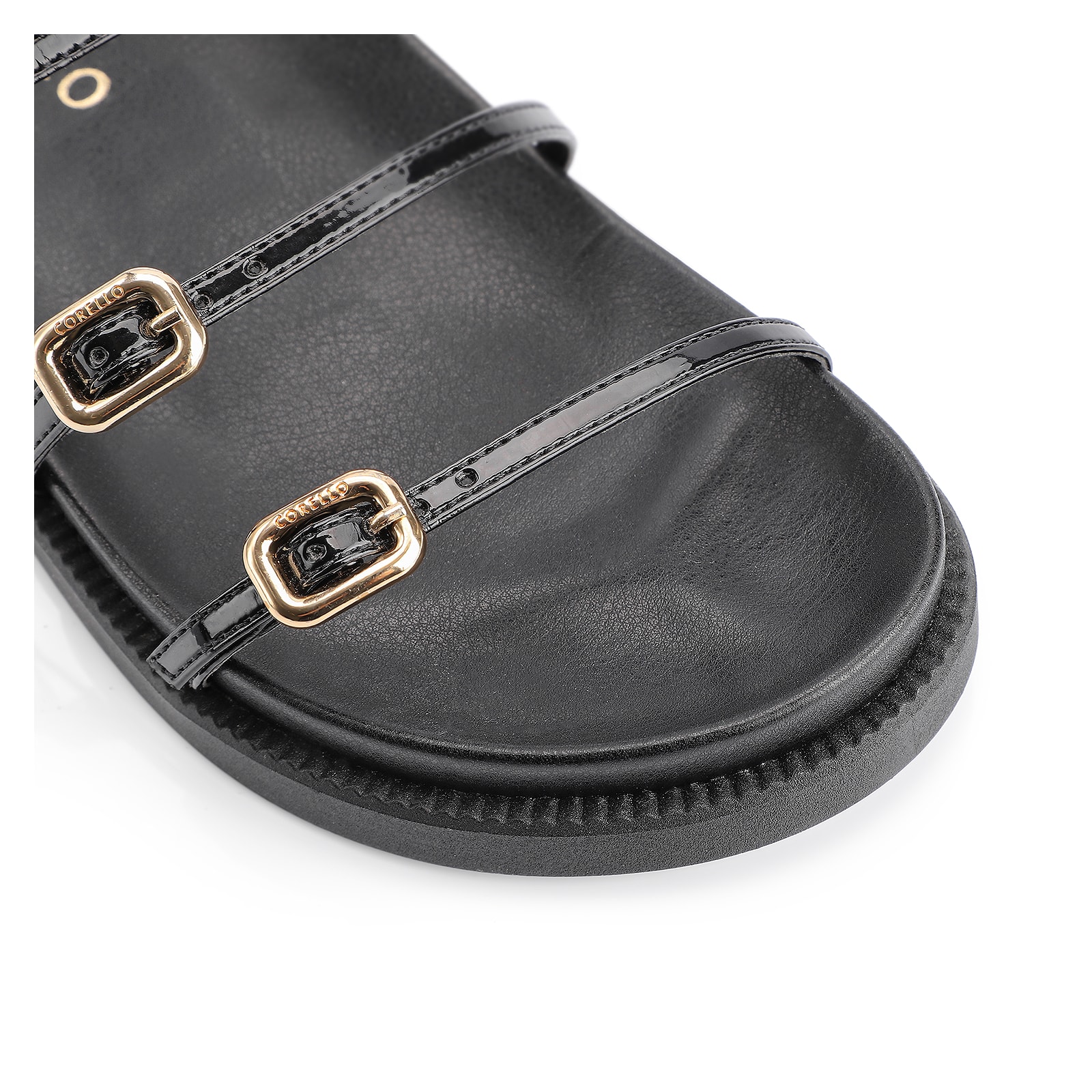 Papete Fivelas Alt/Verniz Preto
