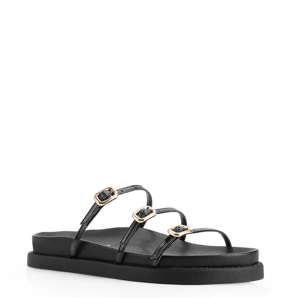 Papete Fivelas Alt/Verniz Preto
