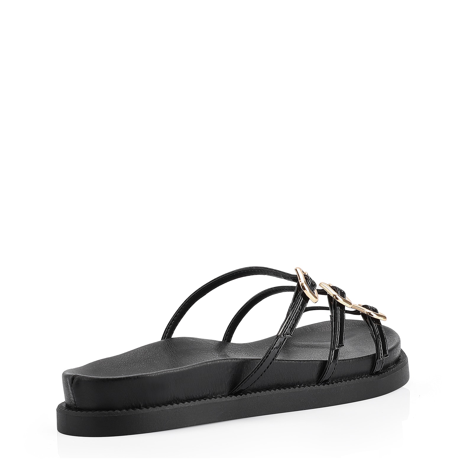 Papete Fivelas Alt/Verniz Preto
