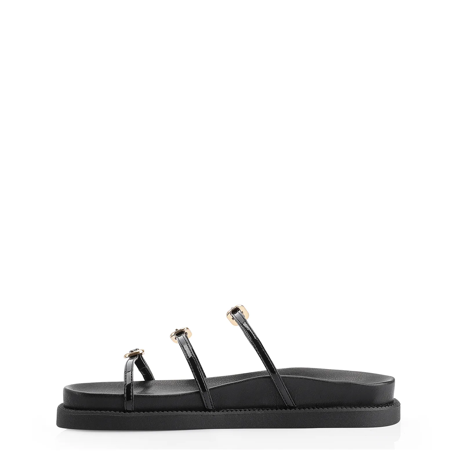 Papete Fivelas Alt/Verniz Preto