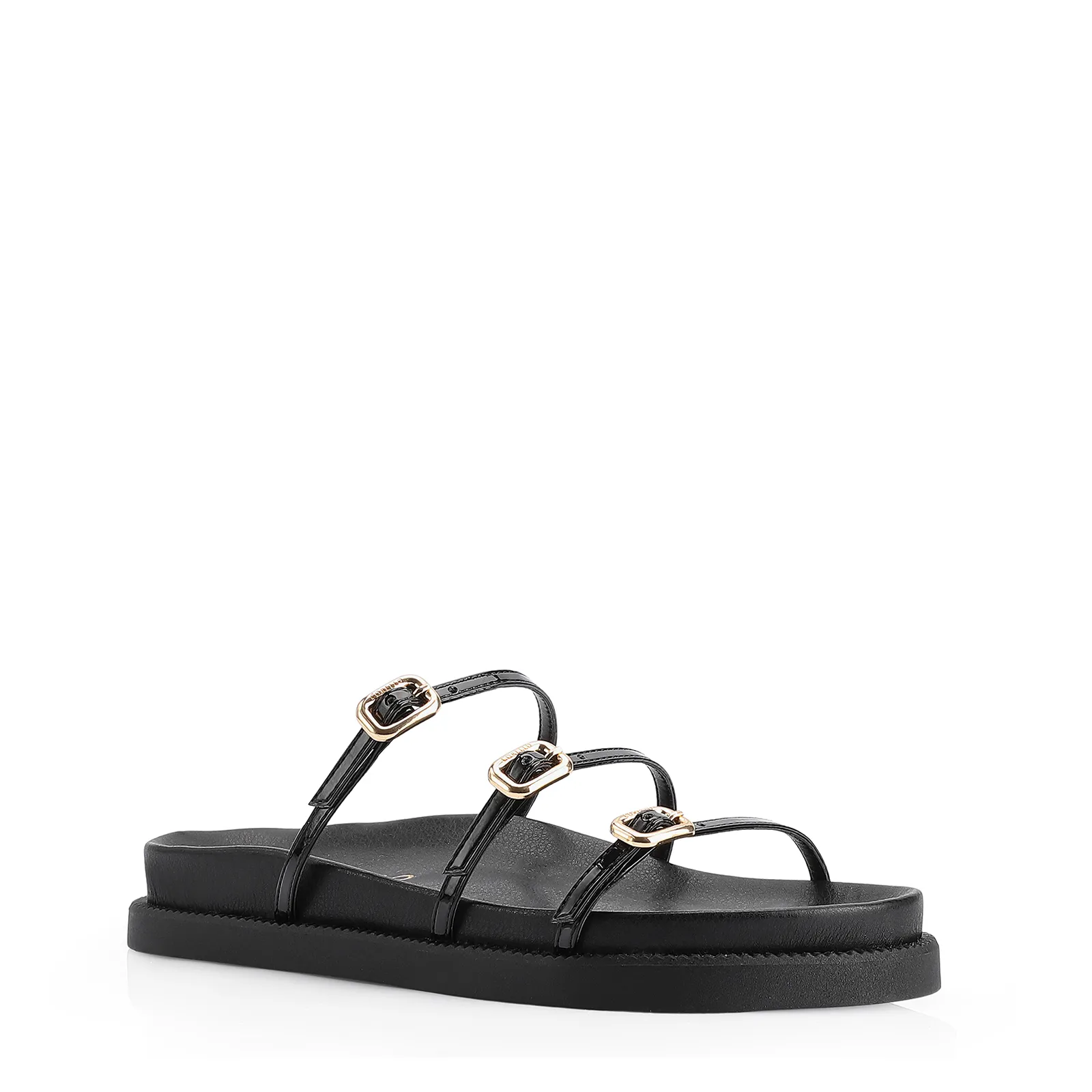 Papete Fivelas Alt/Verniz Preto