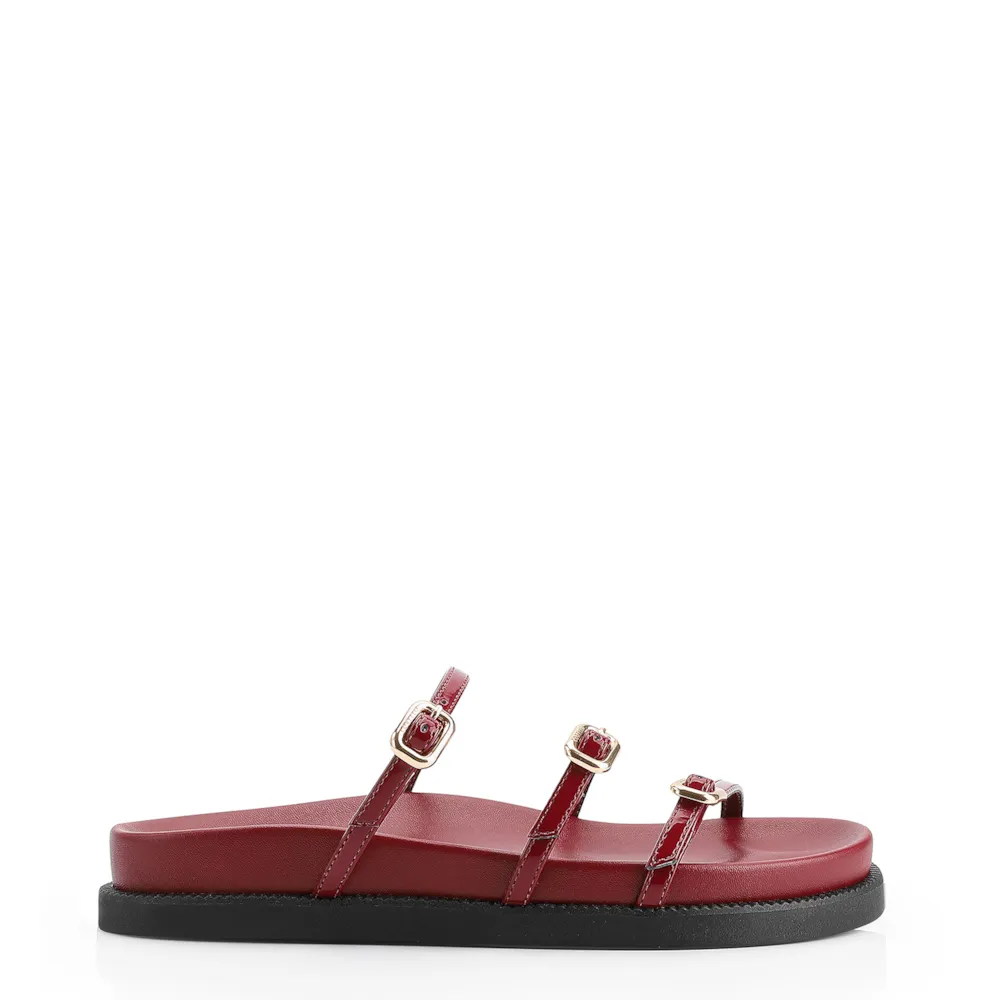 Papete Fivelas Alt/Verniz Vermelho Cereja - imagem 3