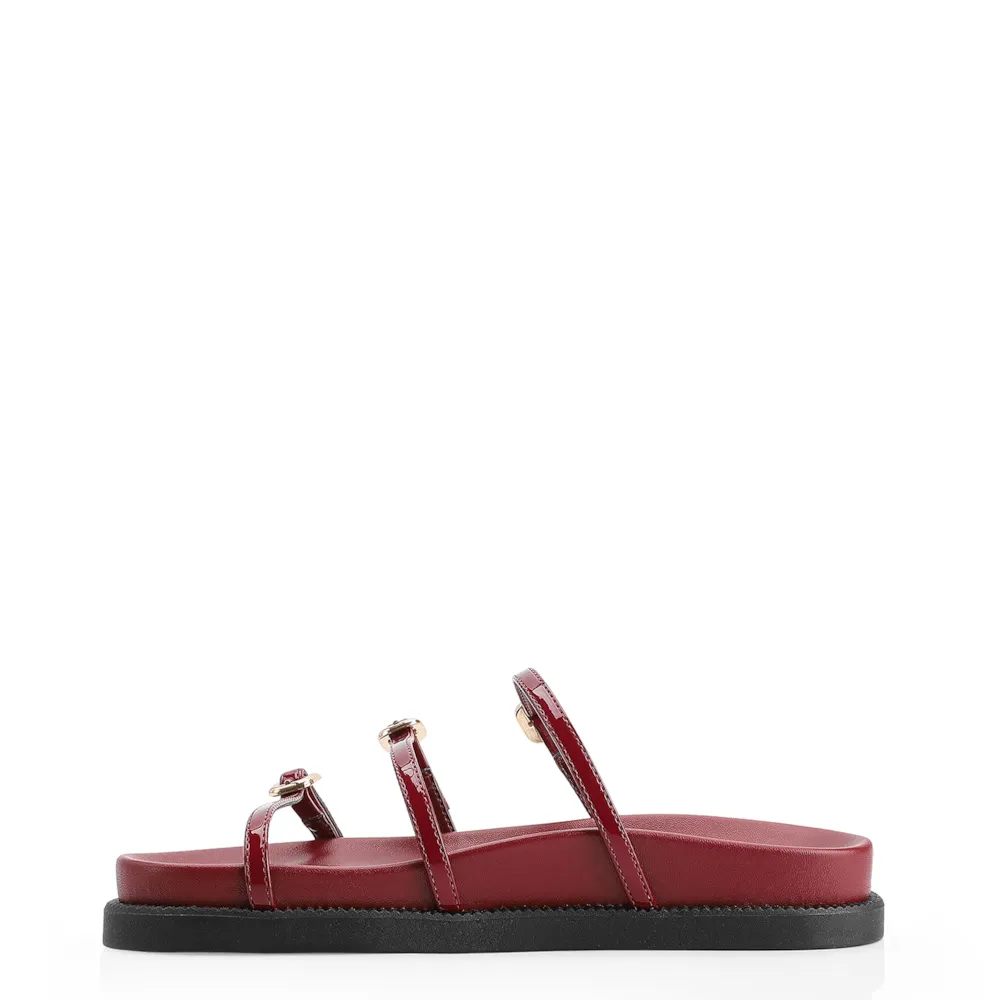 Papete Fivelas Alt/Verniz Vermelho Cereja - imagem 5