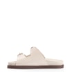 Papete Fivelas Couro Croco Off White - imagem 4