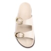 Papete Fivelas Couro Croco Off White - imagem 5