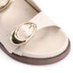 Papete Fivelas Couro Croco Off White - imagem 6