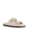 Papete Fivelas Couro Croco Off White - imagem 1
