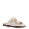 Papete Fivelas Couro Croco Off White - imagem 1