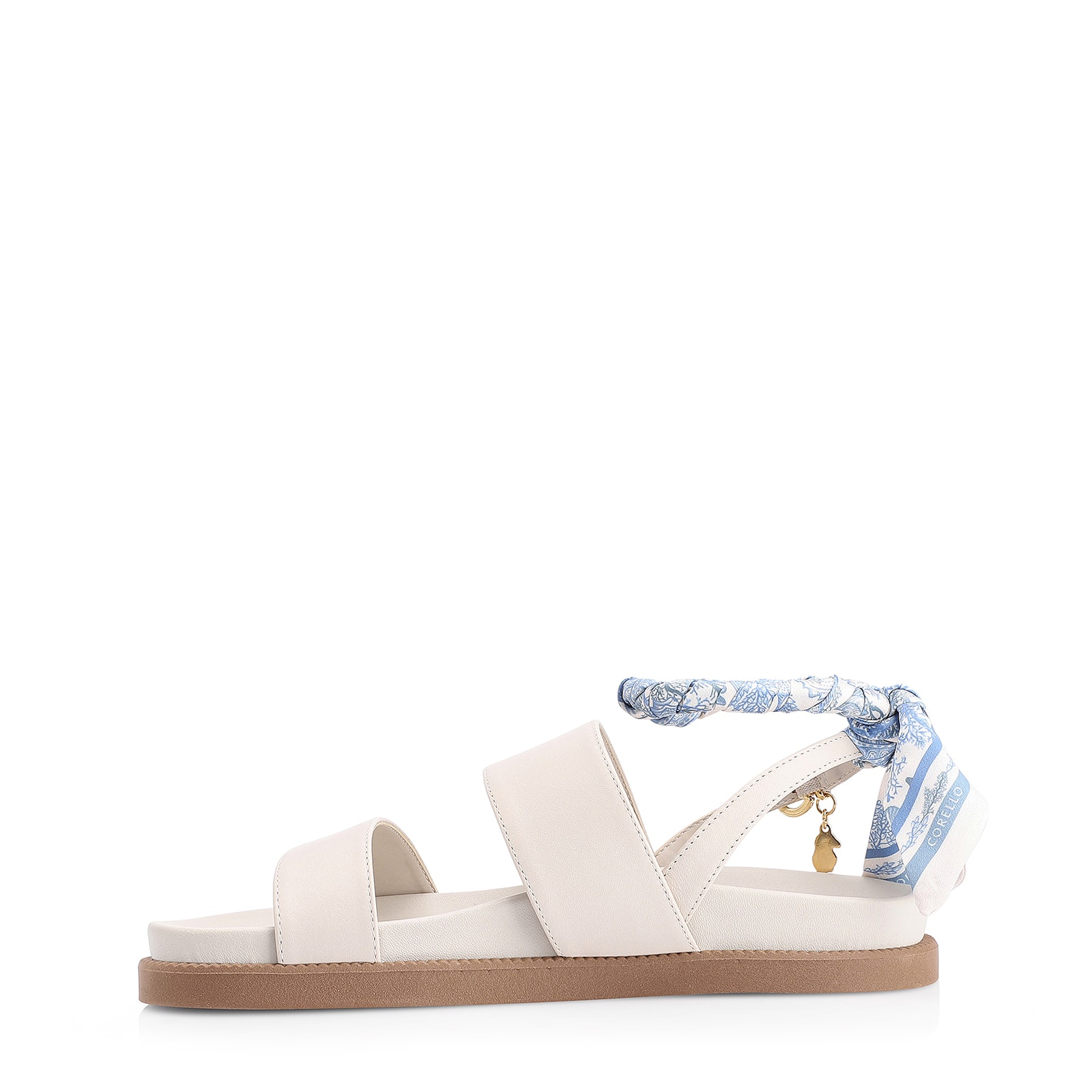 Papete Lenço Couro Off White