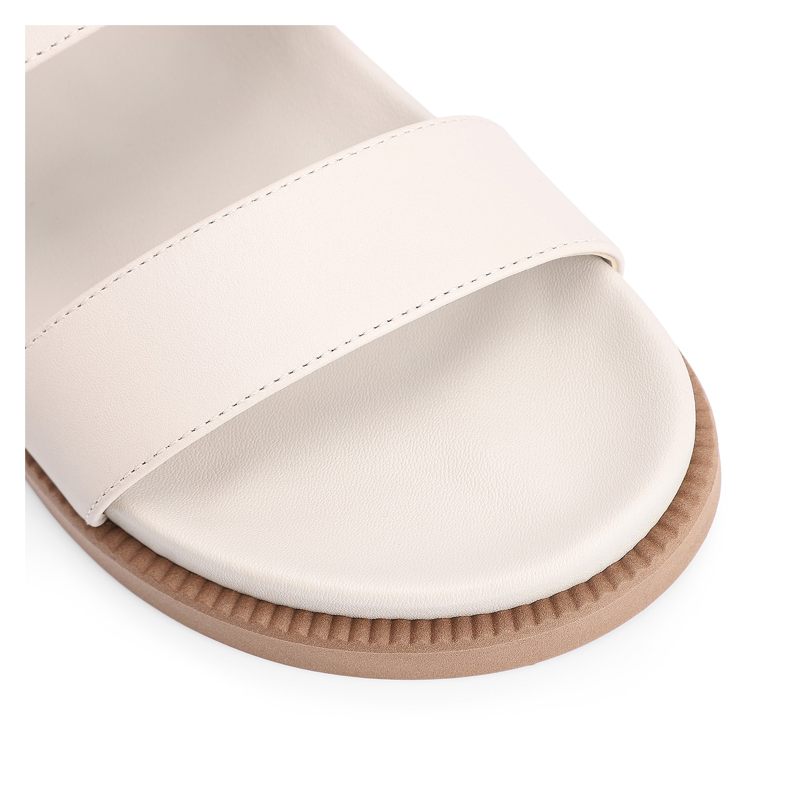 Papete Lenço Couro Off White