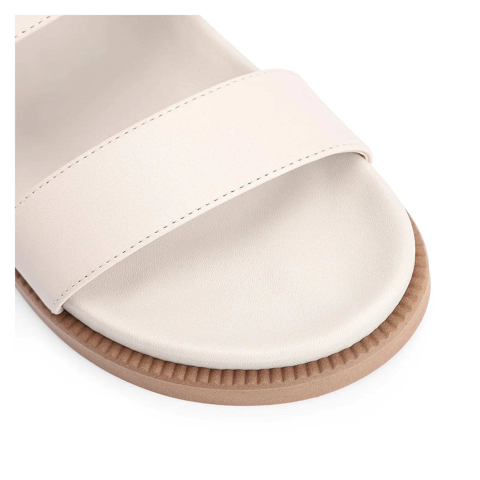 Papete Lenço Couro Off White
