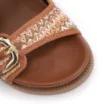 Papete Marrom Claro Alt Acabamento Ráfia Multicolor Fivela - imagem 6