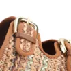 Papete Marrom Claro Alt Acabamento Ráfia Multicolor Fivela - imagem 7