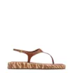 Papete Marrom Claro Couro Animal Print Fivela - imagem 3