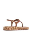 Papete Marrom Claro Couro Animal Print Fivela - imagem 4