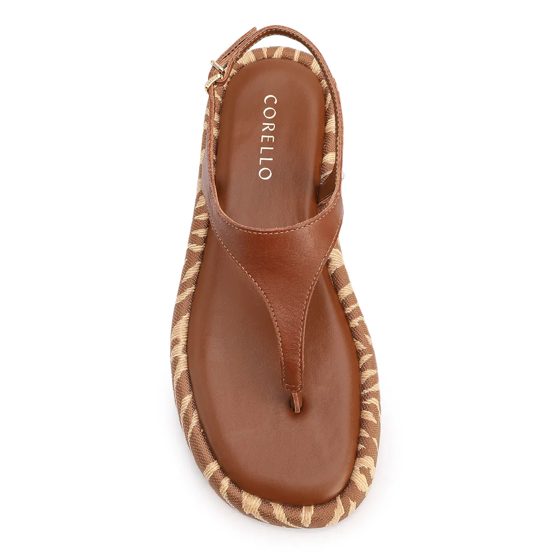 Papete Marrom Claro Couro Animal Print Fivela - foto 6