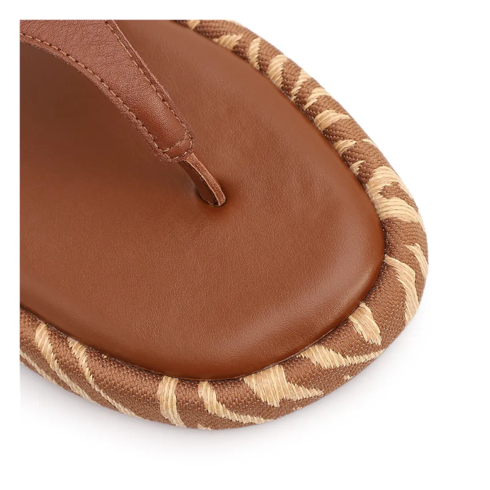 Papete Marrom Claro Couro Animal Print Fivela - imagem 7