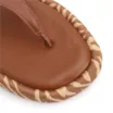 Papete Marrom Claro Couro Animal Print Fivela - imagem 7