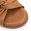 Papete Marrom Claro Couro Tiras Torcidas - imagem 5