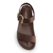 Papete Marrom Couro Antique Maxi Fivela Dourada - imagem 5