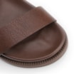 Papete Marrom Couro Antique Maxi Fivela Dourada - imagem 6