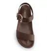 Papete Marrom Couro Antique Maxi Fivela Dourada - imagem 5