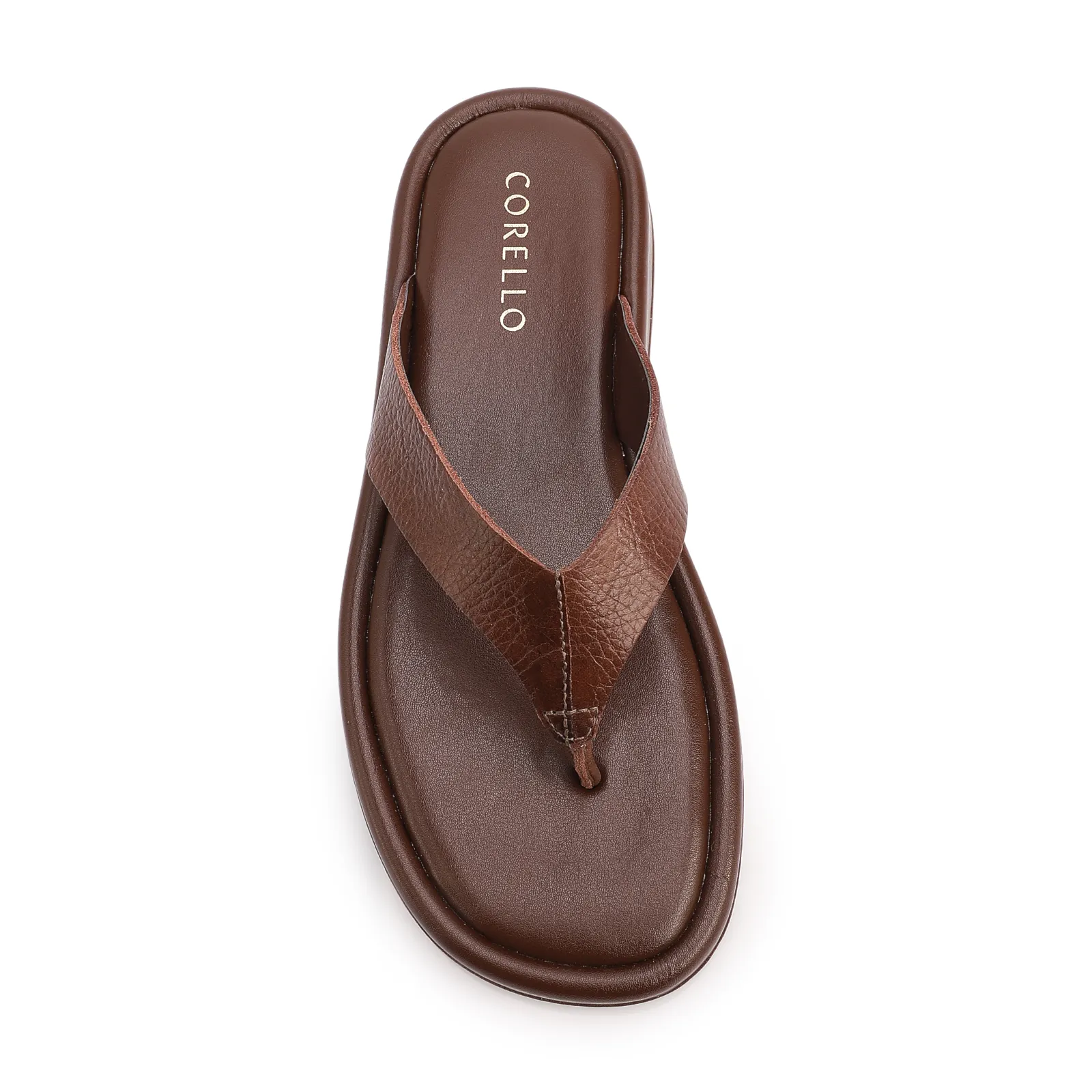 Papete Marrom Couro Antique Tiras Transpassadas