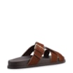 Papete Marrom Couro Nobuck Floater Fivela Dourada - imagem 3