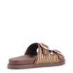 Papete Marrom Ráfia/Alt Tarmada Off White Fivela Dourada - imagem 3