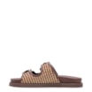 Papete Marrom Ráfia/Alt Tarmada Off White Fivela Dourada - imagem 4