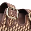 Papete Marrom Ráfia/Alt Tarmada Off White Fivela Dourada - imagem 7