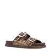 Papete Marrom Ráfia/Alt Tarmada Off White Fivela Dourada - imagem 1