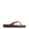 Papete Marrom Salto  Latform Alt Croco Pedras - imagem 2